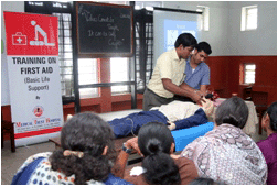 TRAINING ON FIRST AID AND BASIC LIFE SUPPORT TECHNIQUES