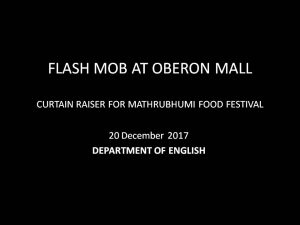 MATHRUBHUMI FOOD FESTIVAL FLASH MOB