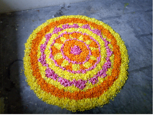 Flower carpet - Onam