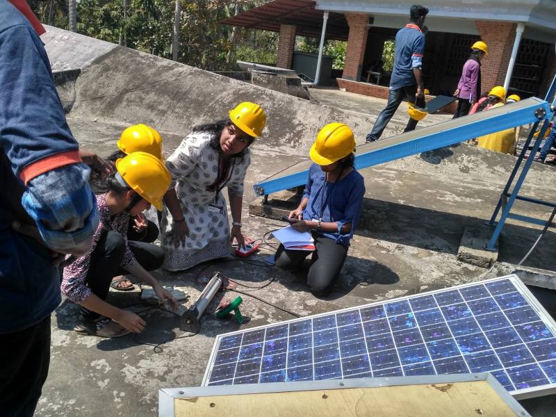 Training on Solar Panel Assembling