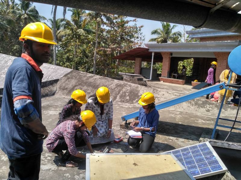 Training on Solar Panel Assembling at Aluva