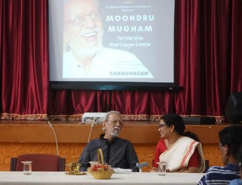 Cluster Department conducted a talk by famous actor Charuhasan.