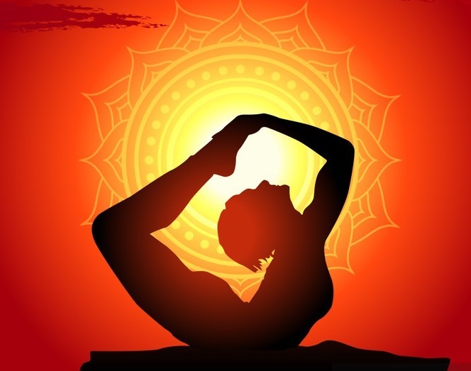 Woman Yoga Posture On Mountain Sunset Stock Photo 539449726 | Shutterstock