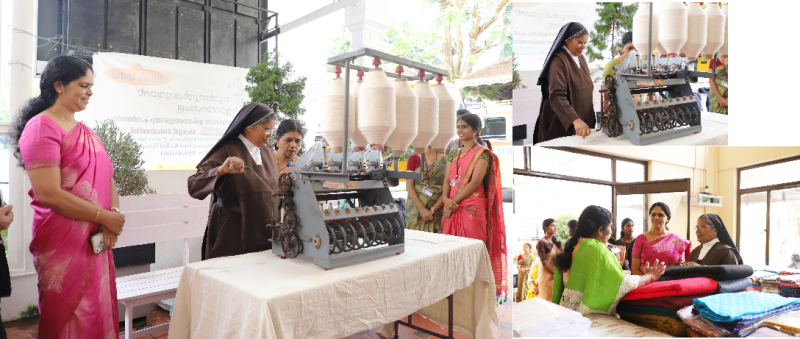 exhibition and sale of Khadi fabrics