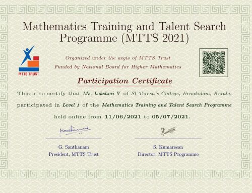Mathematics Training and Talent Search Programme – 2021