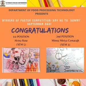 Poster competition on Say no to dowry