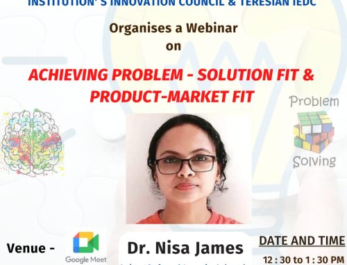 Webinar on “Achieving Problem-Solution Fit & Product Market Fit”
