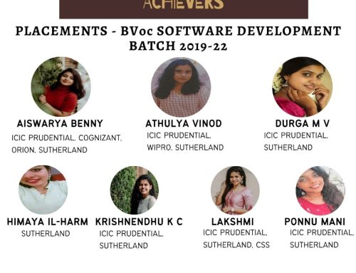 Congratulations !!!BVoc Software Development – Placements