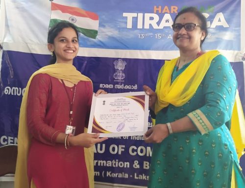 Saloni Santhosh of II B.Sc. Nutrition and Dietetics secured the First prize in Intercollegiate Lactogogues Recipe Contest