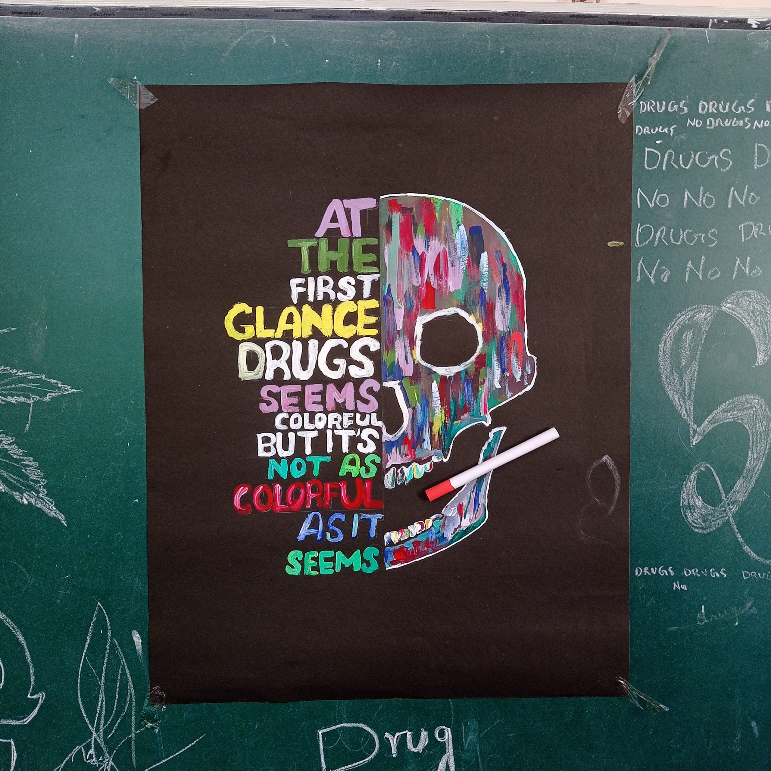 Anti drug poster on Craiyon