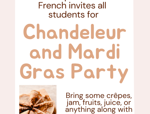 Chandeleur and Mardi Gras celebration at the Department of French, 24/02/23