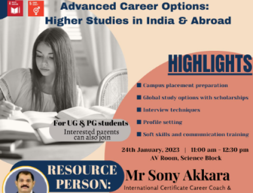 Seminar on Advanced Career Options