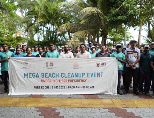 Mega beach cleaning event at Fort Kochi