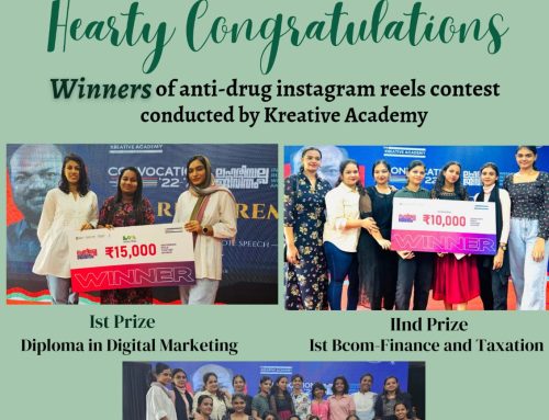 WINNERS of Anti-Drug Instagram Reels Contest Conducted by Kreative Academy