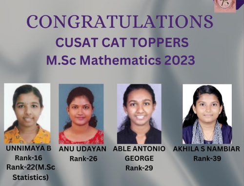 CUSAT Entrance Exam Toppers