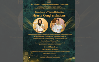 world fitness federation achievement by St. Teresa's college students